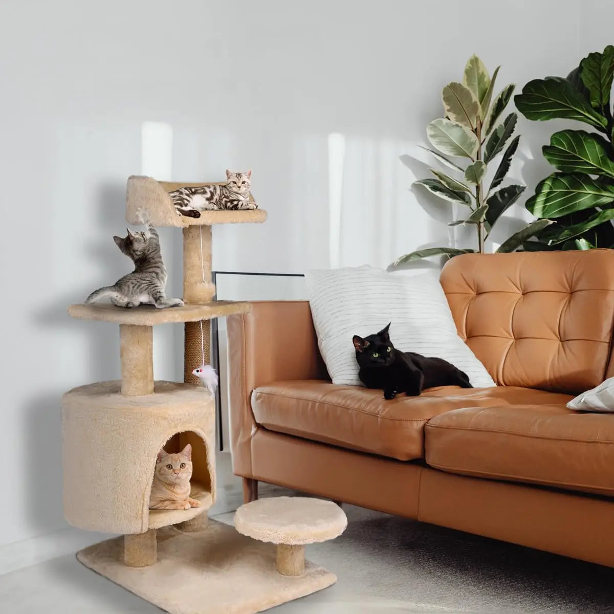 Torre escaladora con casita